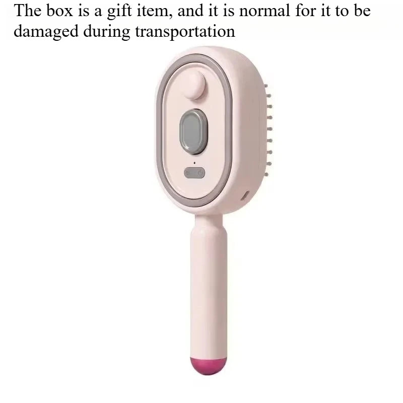 Electric Steam Brush with Water Spray Wet Electrics Hairbrush USB-C Charging for Detangling Smoothing Styling & Frizz Control S