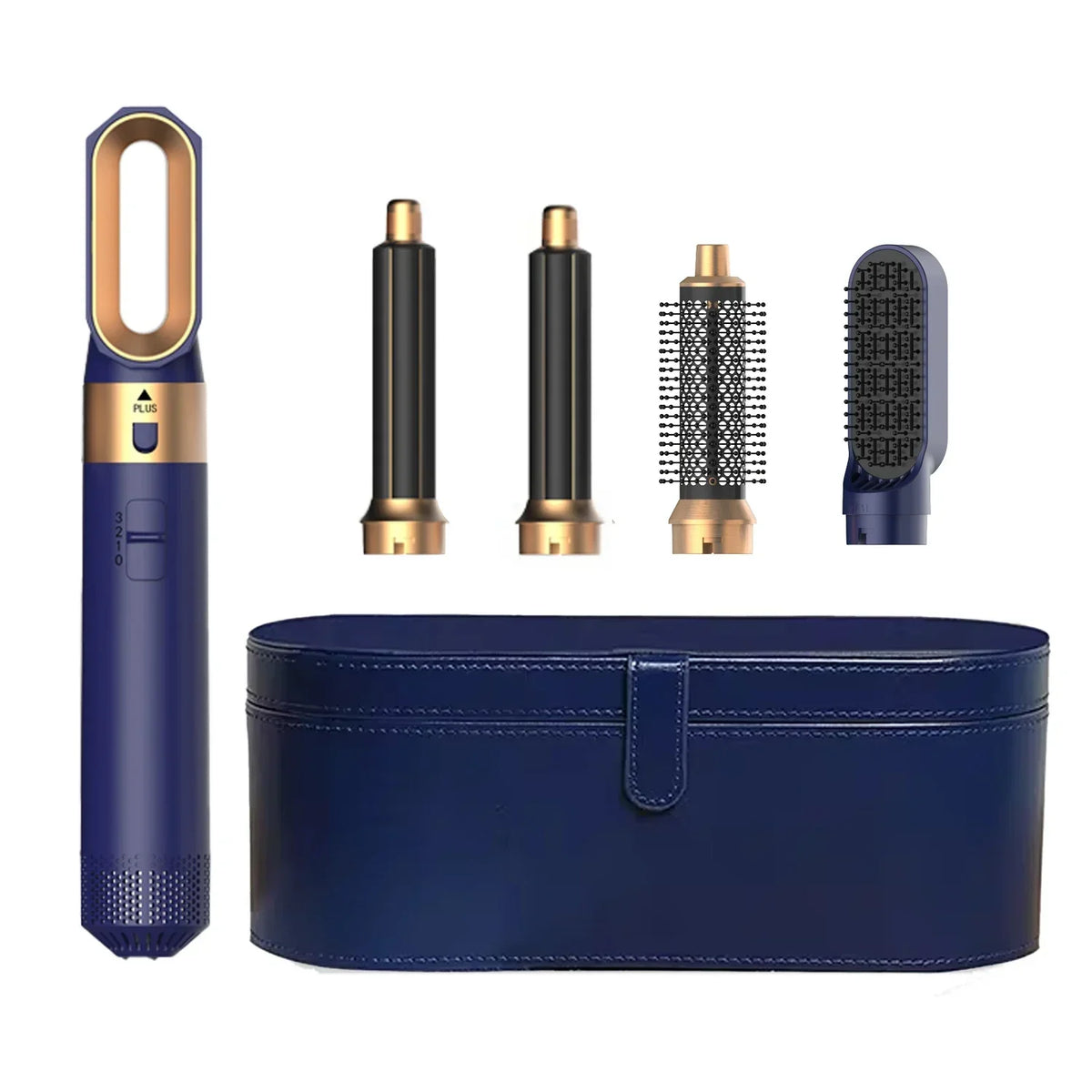 5 In 1 Hair Dryer And Styler Kit With Professional Hot Air Brush Curling Iron Hair Straightener For Curling And Straightening