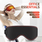 Heating Massage Eye Mask - Hot Compress Relieves Fatigue Dark Circles Aids Sleep 3 Gears Heat & Vibration (For Eye Strain)