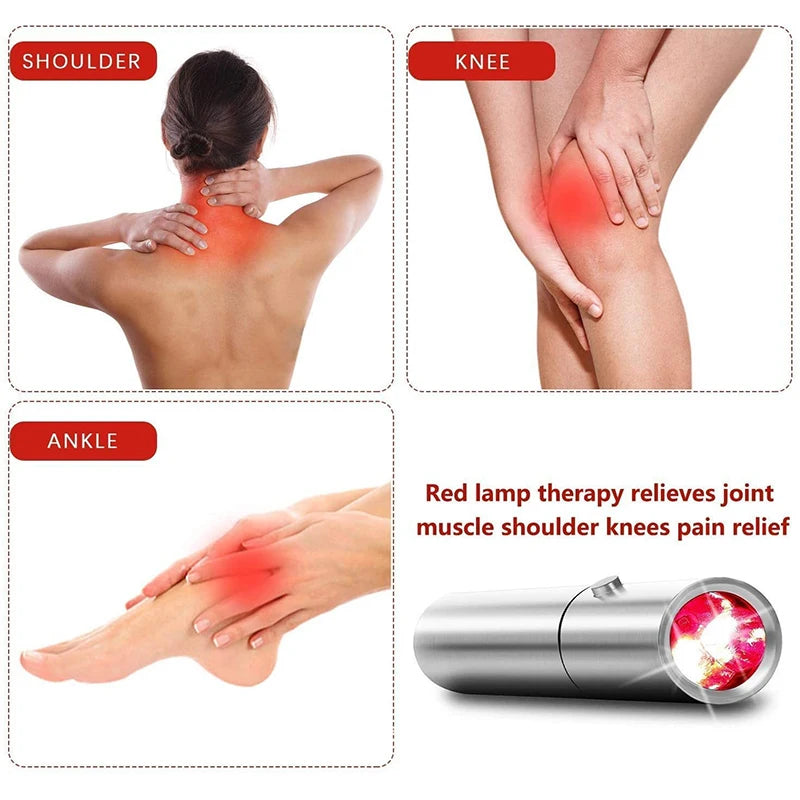 Blue & Red Light Therapy Device with 5 Wavelengths Near Infrared 900nm Light Therapy for Body Relief Acne Treatment Skin Health