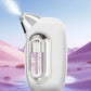 Handheld High Pressure Hydrating Facial Steamer Nano Ionic Mist Sprayer 5ml Detachable Essence Bottle Long-lasting Moisture Lock