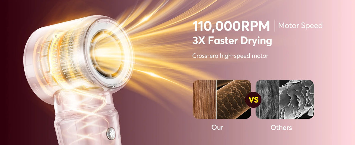 5 in 1 Air Wrap Hair Styler Frizz-Free Auto Wrap Curler, High-Speed Hair Dryer, Straightening & & Blow Dryer Brush for Styling