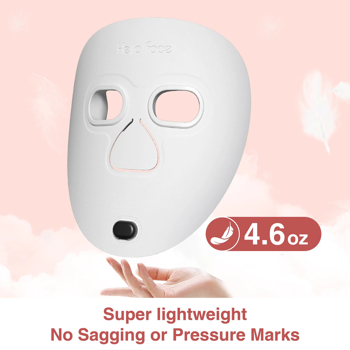 Hello Face 510K Wireless Near-Infrared and Red Light Therapy Facial Mask For Powerful Anti-ageing Professional Ultra-light Mask