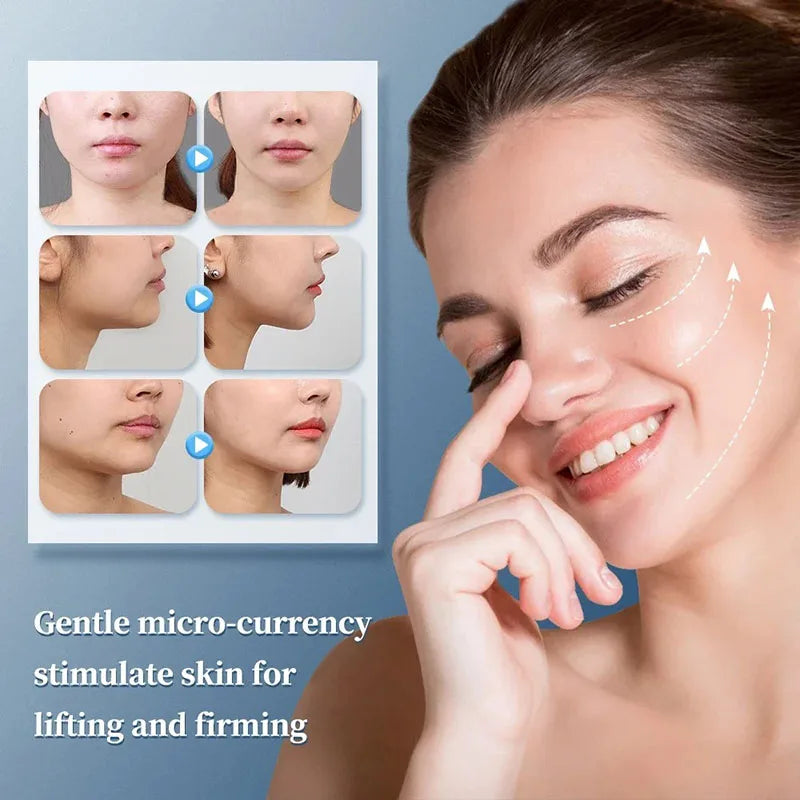 Ems Facial Lifting Massager Electric Muscle Stimulator Face Beauty Neck Skin Tightening Antiwrinkle Face Skin Care Dark Circle