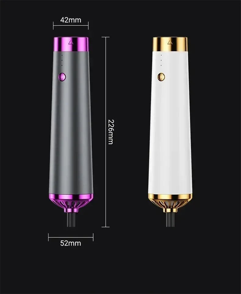 5-in-1 Hair Dryer with Straightener and Curler for Home Travel Salon Use, 110V/220V Negative Ion Fast Drying Styler Strong Wind