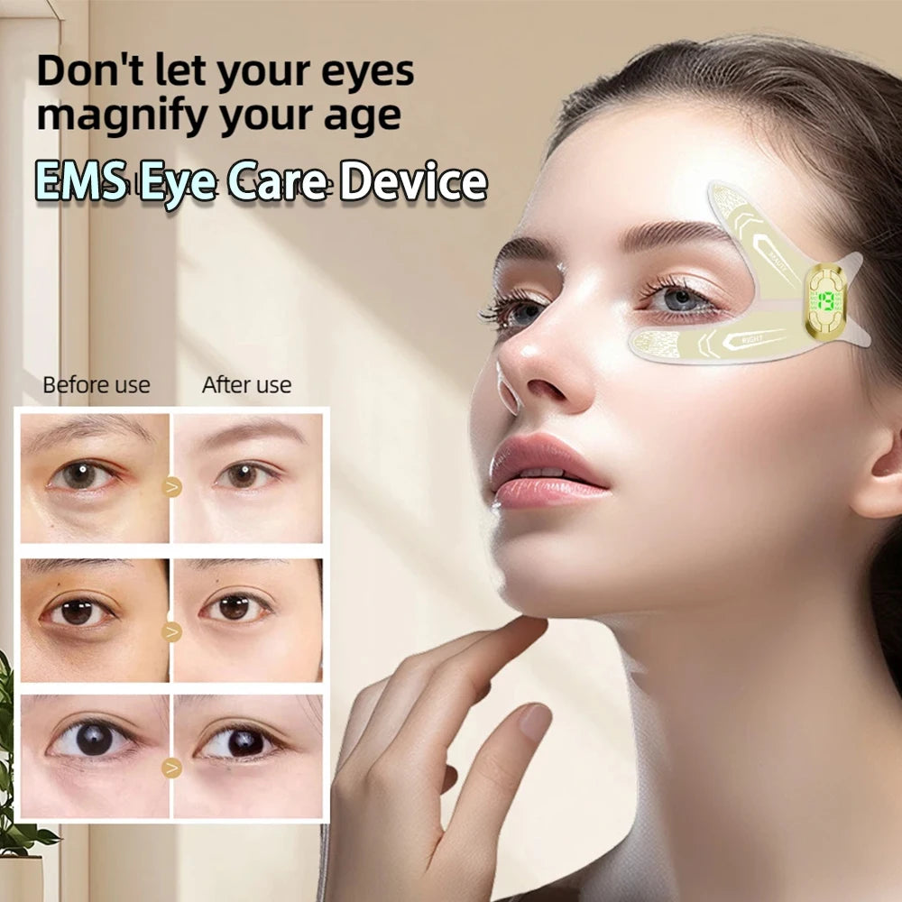 EMS Eye Care Device Face Beauty Massage Muscle Stimulator Facial Lifting Forehead Anti-Wrinkle Reduce Dark Circles Eyes Swelling