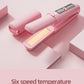 TINSOL New Mini Wireless Straightener Portable Curler, Multi-Function Professional Hair Styling Tool 6 Temperature Settings