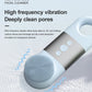 Hot Cold Facial Cleansing Brush Waterproof Face Scrubber Device Rechargeable Face Brush Electric Silicone Face Exfoliating Tool