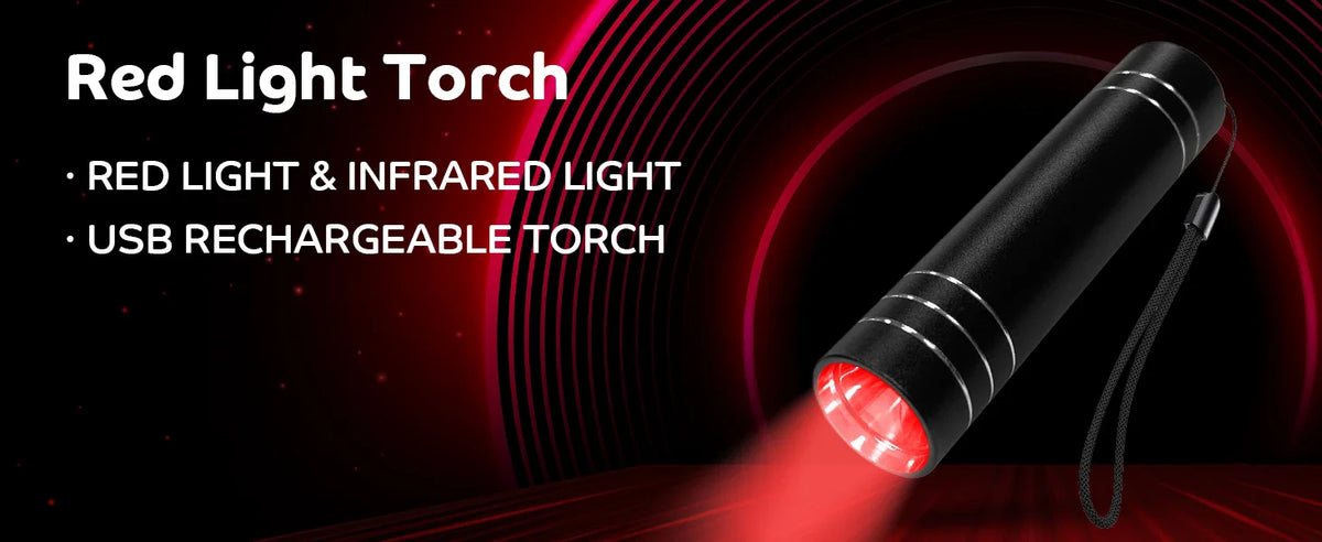 NEW Red Light Therapy Electric Torch Infrared Light Therapy Portable Lamp Pen Red Light Therapy Face Wand