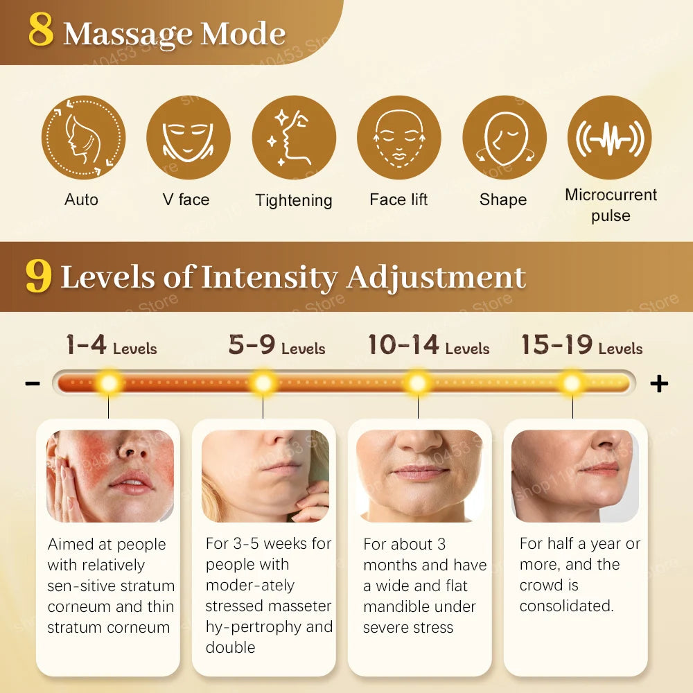 EMS Eye Care Device Face Beauty Massage Muscle Stimulator Facial Lifting Forehead Anti-Wrinkle Reduce Dark Circles Eyes Swelling