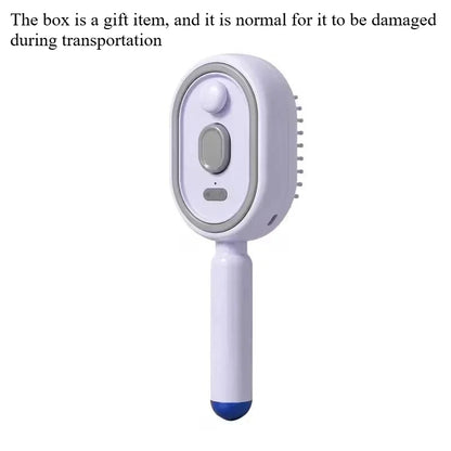 Electric Steam Brush with Water Spray Wet Electrics Hairbrush USB-C Charging for Detangling Smoothing Styling & Frizz Control S