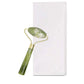 Natural quartz jade roller facial massager with guasha board Green Pink black kits for face neck roller massage