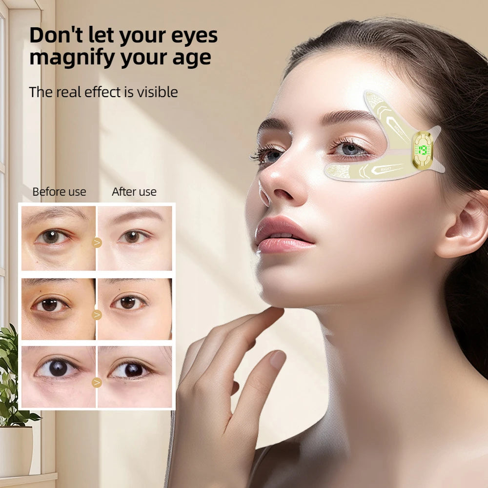 EMS Eye Care Device Face Beauty Massage Muscle Stimulator Facial Lifting Forehead Anti-Wrinkle Reduce Dark Circles Eyes Swelling