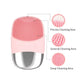 Square Electric Facial Cleansing Brush Silicone Rechargeable Introducer Beauty Device Ultrasonic Face Cleaning Massage Tool