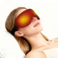 Heating Massage Eye Mask - Hot Compress Relieves Fatigue Dark Circles Aids Sleep 3 Gears Heat & Vibration (For Eye Strain)