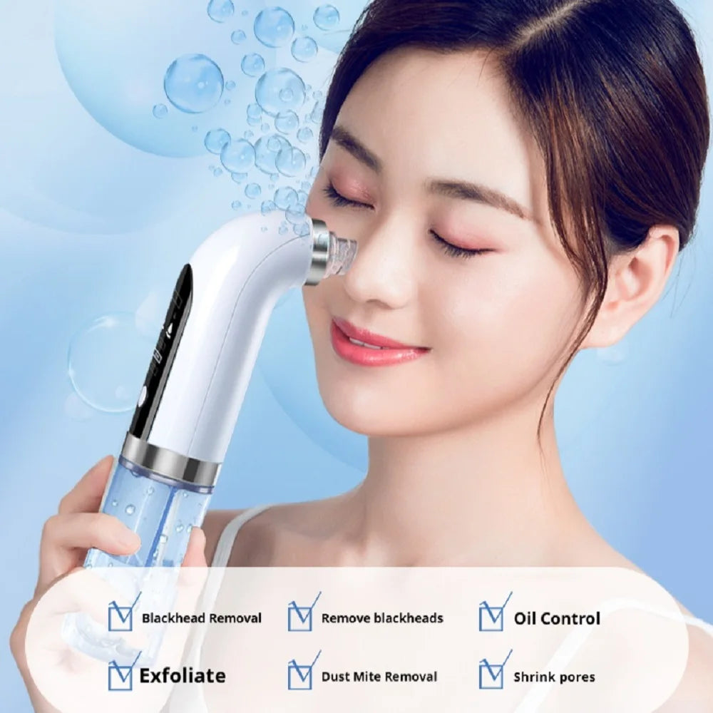 Black Pore Vacuum Remover Electric Micro Bubble Cleanser USB Recharge Beauty Device Skin Care Instrument Tool