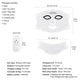 Silicone LED Mask Face With Neck 7 Colors LED Photon Red Light Infrared Therapy Flexible Facial Mask Repair Skin Wireless Use